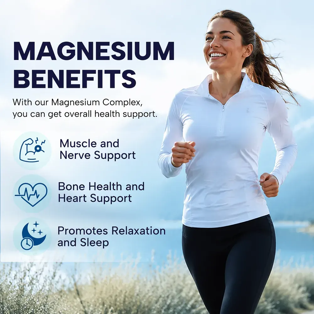 Magnesium benefits: muscle and nerve support, bone and heart health, relaxation and sleep