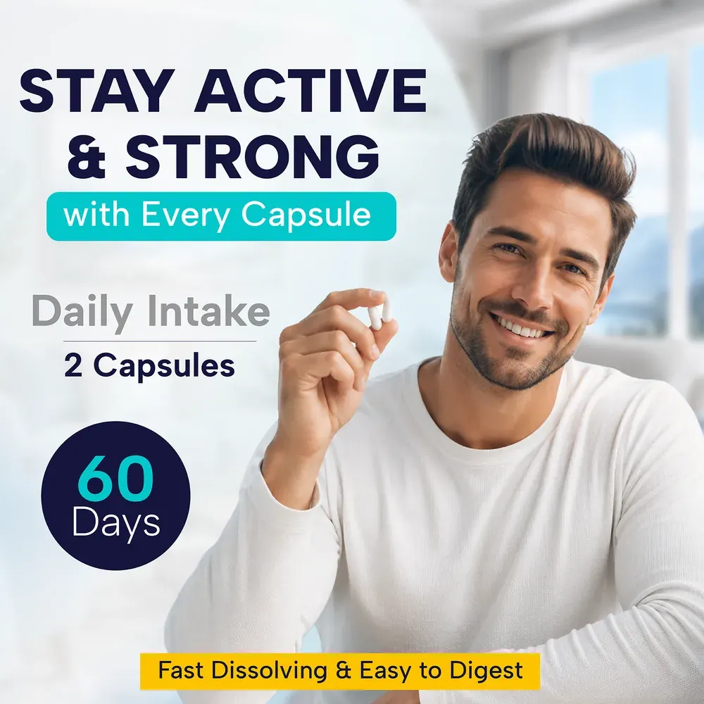 Stay active and strong — 2 capsules daily, 60-day supply